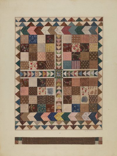 Patchworková přikrývka do postýlky, 19351942. od Jules Lefevere