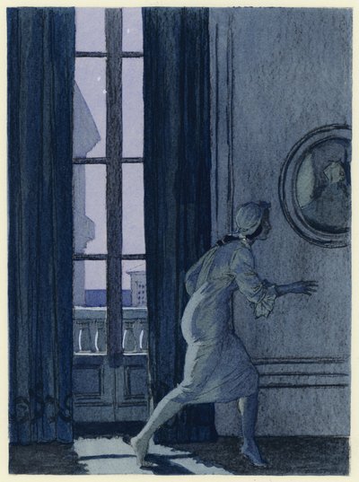 Ilustrace k pamětem Casanovy (barevná litografie) od Jules Marie Auguste Leroux
