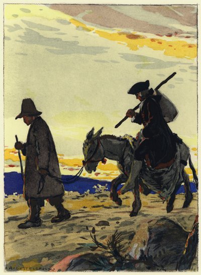 Ilustrace k pamětem Casanovy (barevná litografie) od Jules Marie Auguste Leroux