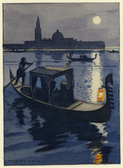 Ilustrace k pamětem Casanovy (barevná litografie) od Jules Marie Auguste Leroux