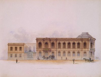Palác Stroganov v Petrohradě. Fasáda, 1863 od Jules Mayblum