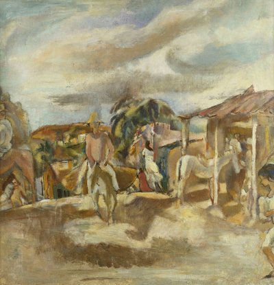 Kubánská vesnice; Kubánská vesnice, kolem 1917-1918 od Jules Pascin