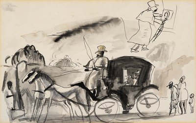 Figurky s kabinou od Jules Pascin
