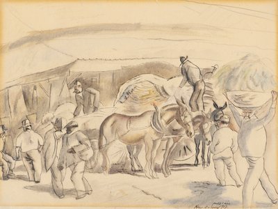 Kombajny, 1917 (wc na papíře) od Jules Pascin