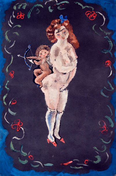 Nahá a Cupid od Jules Pascin