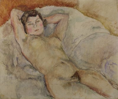 Ležící akt, kolem roku 1909 od Jules Pascin