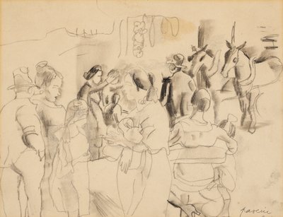 Pouliční scéna, New York od Jules Pascin