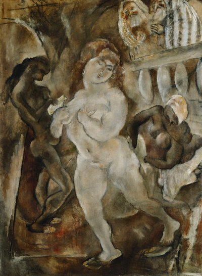 Susanna a starší; Susannah a starší, kolem roku 1921 od Jules Pascin