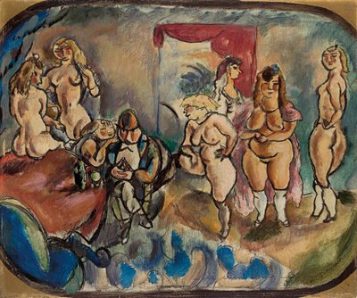 Nerozhodný klient; Le client indecis, 1916 od Jules Pascin