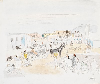Tunis (wc na papíře) od Jules Pascin