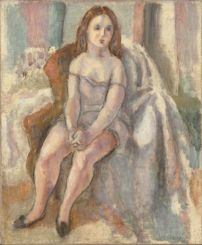 Mladá žena v bílé košili od Jules Pascin