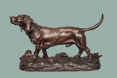 Baset (bronz s hnědou patinou) od Jules Pierre Moigniez
