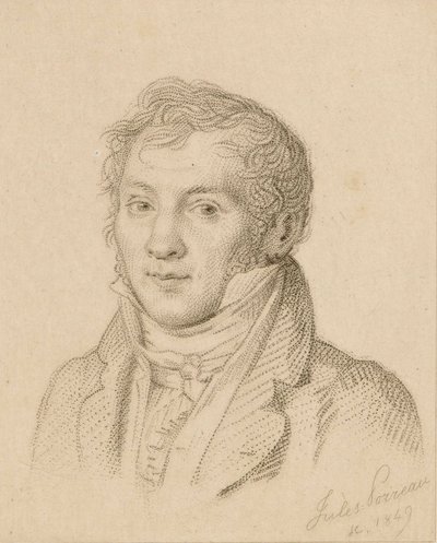 Portrét houslisty a skladatele Louis-Luc Loiseau de Persuis 1769-1819, 1849. od Jules Porreau