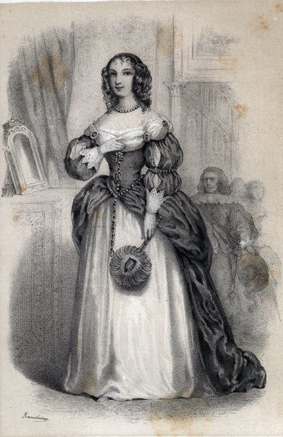Portrét Anny Marie de Gonzague de Cleves, princezny Palatine od Jules and Raunheim Hermann David