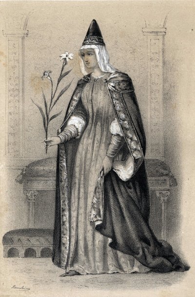 Portrét hraběnky Mathildy z Toskánska, známé jako Canossa od Jules and Raunheim Hermann David