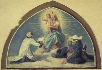 Panna Maria představuje dítě Ježíše svatému Vincenci de Paul od Jules Richomme