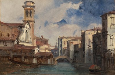 Kostel San Trovaso, Benátky, c. 1830. od Jules Romain Joyant