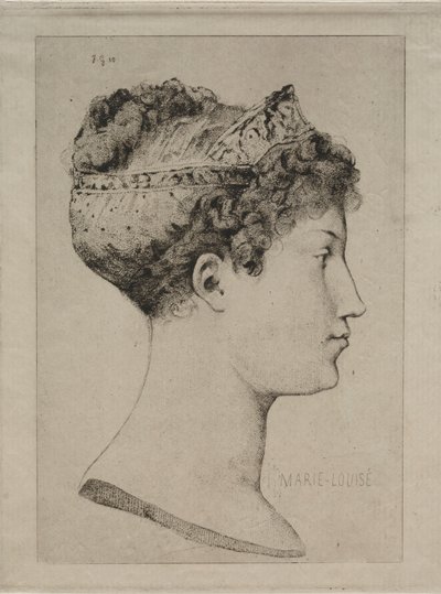 Marie Louise v profilu od Jules de Goncourt