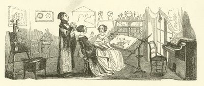 Governess (rytina) od Jules pseudonym for Gagne Jacques (after) Gagniet