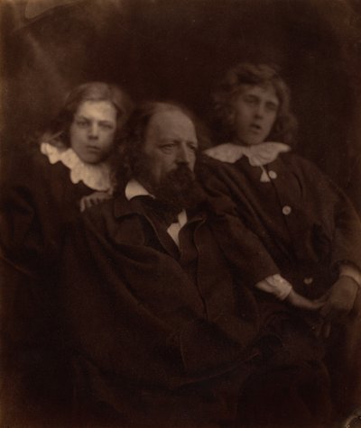 Alfred Tennyson se svými syny, 1865 (foto) od Julia Margaret Cameron