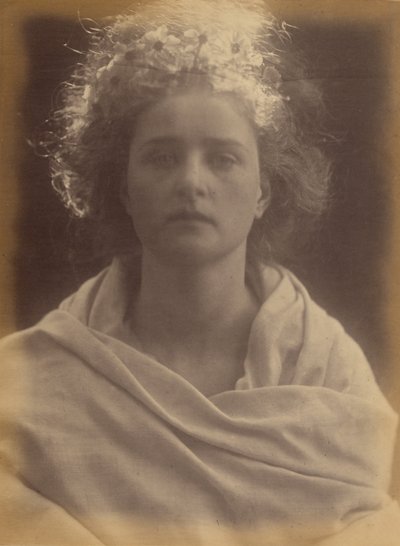 Aurora, bohyně jitra, studie Emily Peacockové od Julia Margaret Cameron