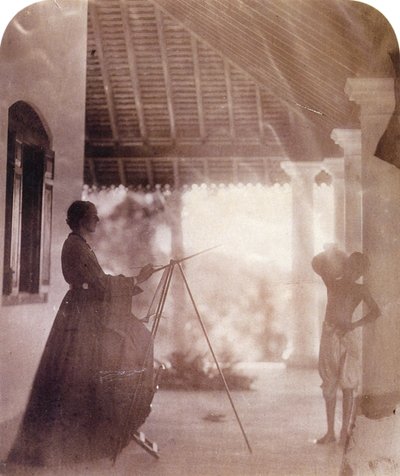 Marianne North v domě paní Cameronové na Cejlonu, Julia Margaret Cameronová od Julia Margaret Cameron