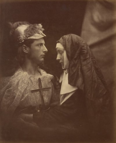 Sir Galahad a bledá jeptiška, 1874. od Julia Margaret Cameron