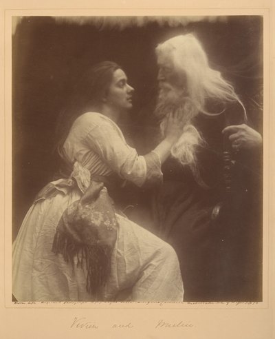 Vivien a Merlin od Julia Margaret Cameron