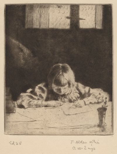 Malý student, 1890. od Julian Alden Weir