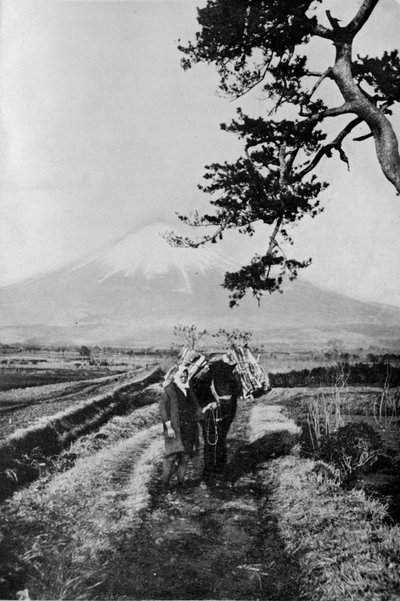 Rolníci z oblasti Fuji ne podle jména, ale pouze jako O Yama, čestná hora, c1900, od Julian Leonard Street