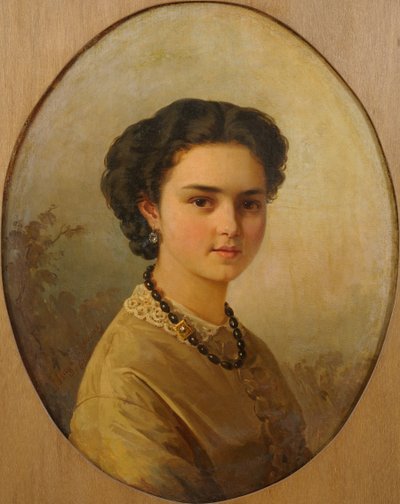 Portrét dámy od Julie Wilhelmine Hagen Schwarz