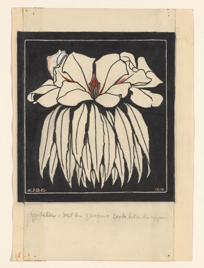Godetia od Julie de Graag (signed by artist)