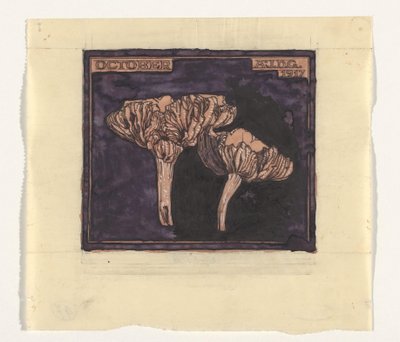 houby říjen (název na objektu) od Julie de Graag (signed by artist)