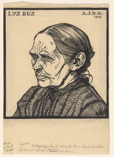 Autobus Portret van Lys Lys Bus (název na objektu) od Julie de Graag (signed by artist)