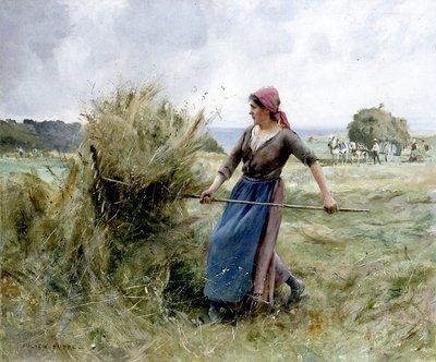 Výroba sena (olej na plátně) od Julien Dupre