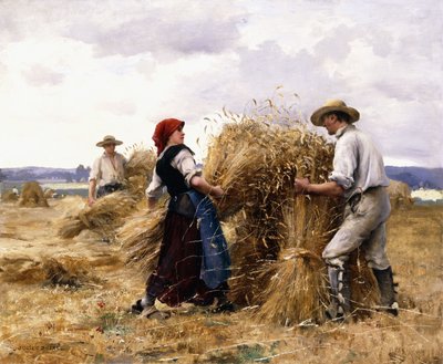 Stohování sena, od Julien Dupre