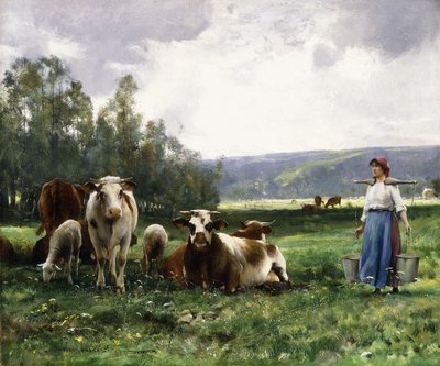 Pastviny pro krávy, od Julien Dupre
