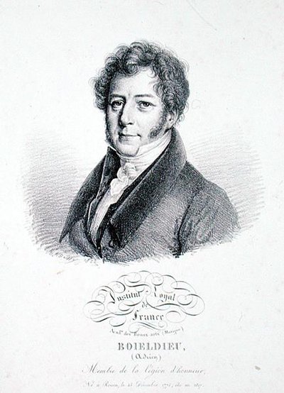 Francois Adrien Boieldieu (1775-1834) 1828 (litho) od Julien Leopold (after) Boilly