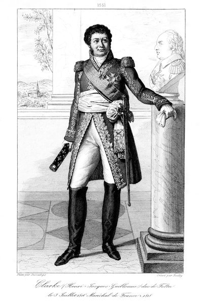Henri Jacques-Guillaume Clarke 1765-1818, vévoda z Feltre a maršál Francie, 1839. od Julien Leopold Boilly