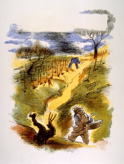Humorné víno ilustrace 1946.Ilustration by Julien Pavil od Julien Pavil