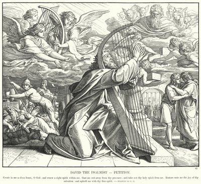 David Žalmista, Petice (rytina) od Julius (after) Schnorr von Carolsfeld