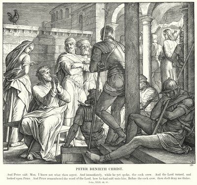 Peter Denieth Christ (rytina) od Julius (after) Schnorr von Carolsfeld