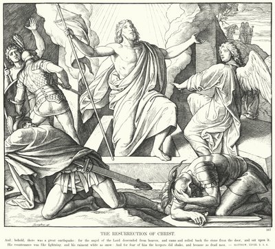 Vzkříšení Krista (rytina) od Julius (after) Schnorr von Carolsfeld
