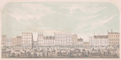 Broadway, New York z Canal do Grand Street, West Side, 1856. od Julius Bien