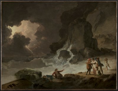 Bouře za Isle of Wight od Julius Caesar Ibbetson