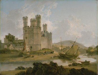 Hrad Caernarvon od Julius Caesar Ibbetson