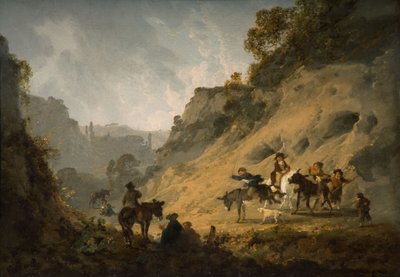 Gypsies with a Ass Race, 1792 od Julius Caesar Ibbetson