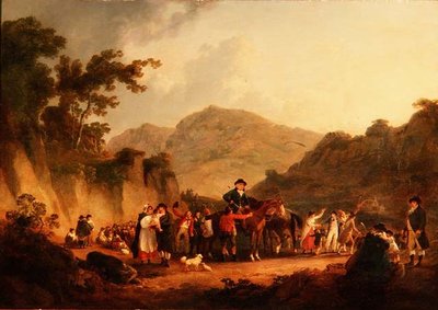 Otevření dolu, Eskdale od Julius Caesar Ibbetson
