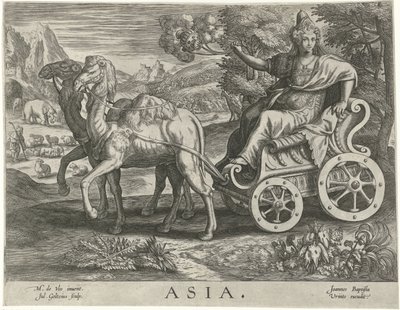 Asie Asie (název na objektu) Čtyři kontinenty (název série) od Julius Goltzius