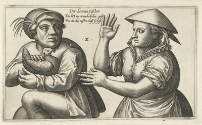 slepičí sonda Hříčky o vztahu mezi mužem a ženou (název seriálu) od Julius Goltzius